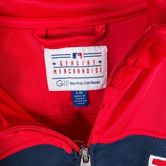 Genuine Merchandise Men's Full Zip Jacket Long Sleeve Red/Black‎ Size L - Picture 6 of 12